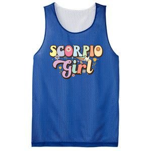 October November Birthday Zodiac Sign Groovy Scorpio Great Gift Mesh Reversible Basketball Jersey Tank