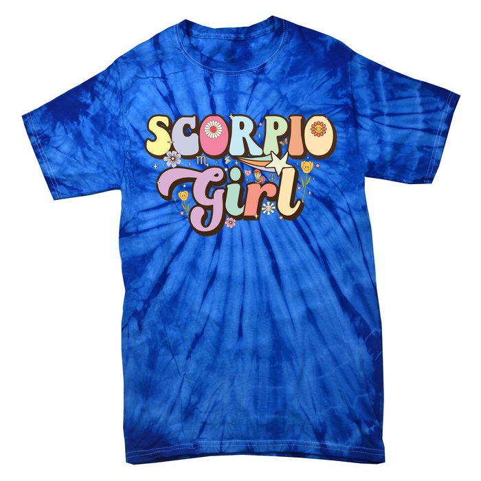 October November Birthday Zodiac Sign Groovy Scorpio Great Gift Tie-Dye T-Shirt