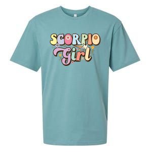 October November Birthday Zodiac Sign Groovy Scorpio Great Gift Sueded Cloud Jersey T-Shirt