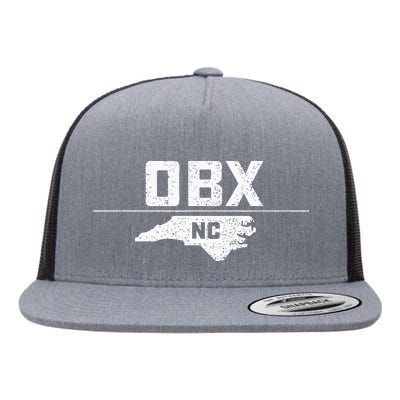 Obx Nc Coast Flat Bill Trucker Hat