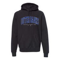 Obx North Carolina Summer Retro Preppy Throwback Premium Hoodie