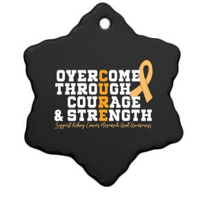 Overcome Ney Cancer Orange Ribbon Event March Gift Cute Gift Ceramic Star Ornament