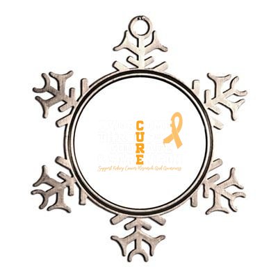 Overcome Ney Cancer Orange Ribbon Event March Gift Cute Gift Metallic Star Ornament