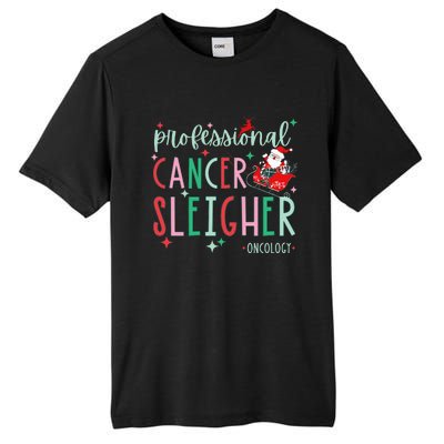 Oncology Nurse Christmas Professional Cancer Sleigher Tall Fusion ChromaSoft Performance T-Shirt