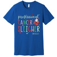 Oncology Nurse Christmas Professional Cancer Sleigher Premium T-Shirt