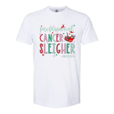 Oncology Nurse Christmas Professional Cancer Sleigher Softstyle CVC T-Shirt