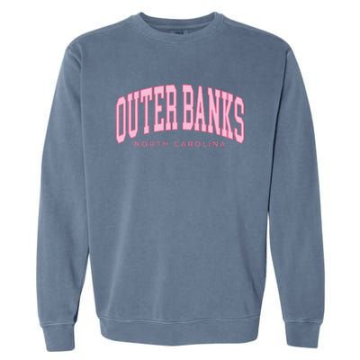 Obx North Carolina Summer Preppy Throwback Garment-Dyed Sweatshirt