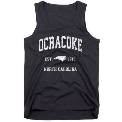 Ocracoke North Carolina Nc Vintage Athletic Tank Top