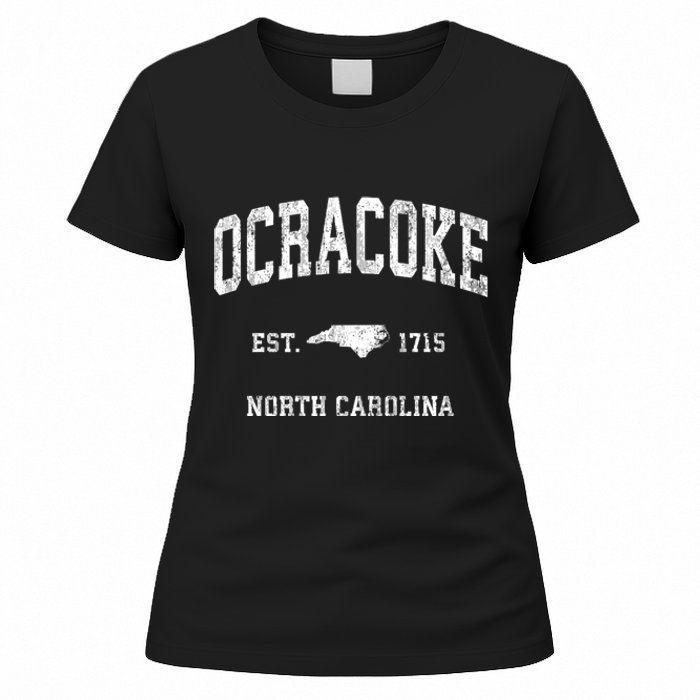 Ocracoke North Carolina Nc Vintage Athletic Women's T-Shirt