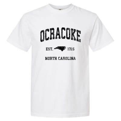 Ocracoke North Carolina Nc Vintage Athletic Garment-Dyed Heavyweight T-Shirt