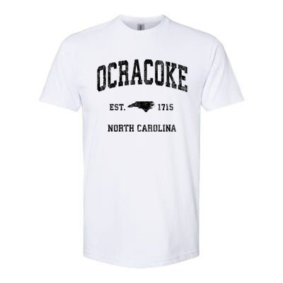 Ocracoke North Carolina Nc Vintage Athletic Softstyle CVC T-Shirt