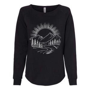 Outdoors Nature Cool Hiking Camping Summer Womens California Wash Sweatshirt