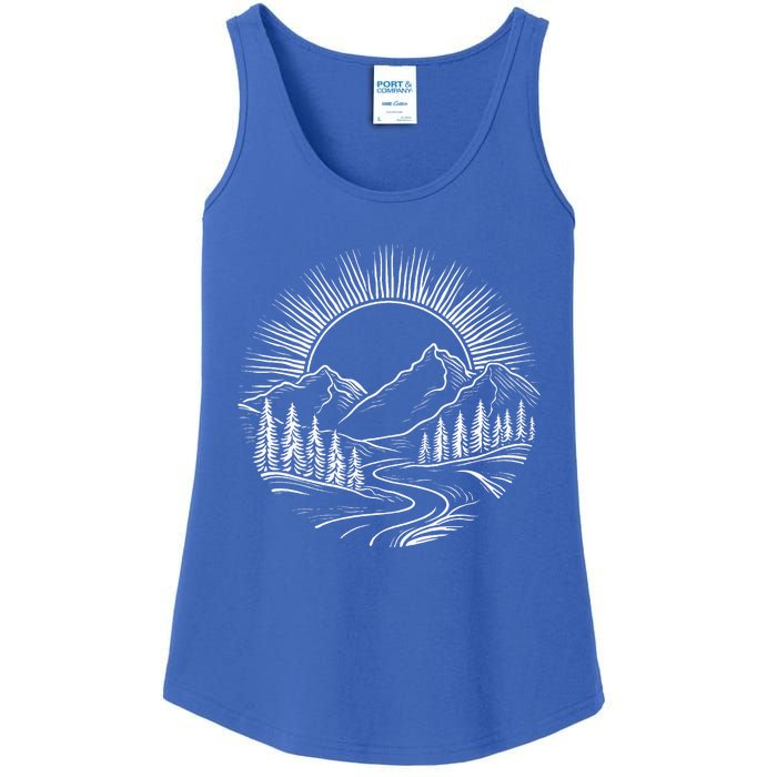 Outdoors Nature Cool Hiking Camping Summer Ladies Essential Tank