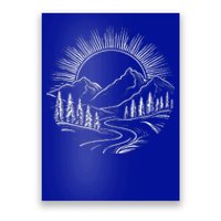 Outdoors Nature Cool Hiking Camping Summer Poster