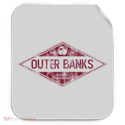 Obx North Carolina Retro Badge Souvenir Permanent Decal Sticker