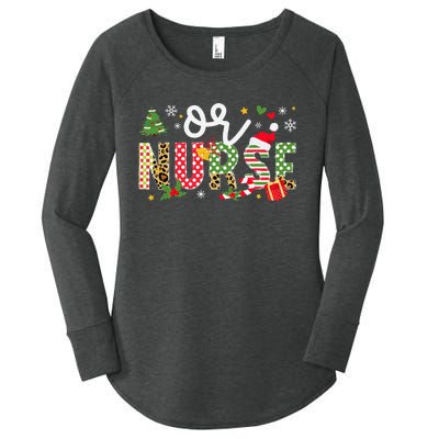 Or Nurse Christmas Operating Room Nurse Xmas Party Women's Perfect Tri Tunic Long Sleeve Shirt