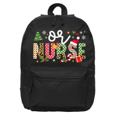 Or Nurse Christmas Operating Room Nurse Xmas Party 16 in Basic Backpack