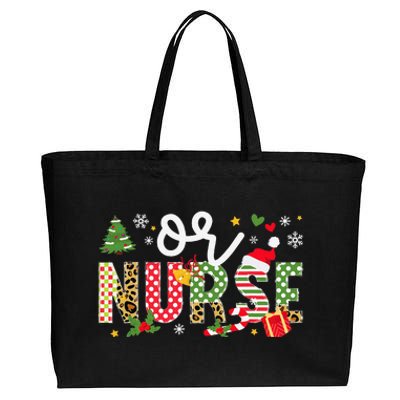 Or Nurse Christmas Operating Room Nurse Xmas Party Cotton Canvas Jumbo Tote