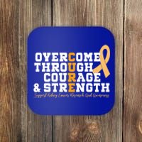 Overcome Ney Cancer Orange Ribbon Event March Gift Coaster