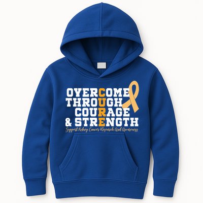 Overcome Ney Cancer Orange Ribbon Event March Gift Kids Hoodie