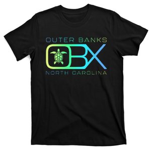 Obx North Carolina O.U.T.E.R B.A.N.K.S Merch Vacation Sea Turtle T-Shirt