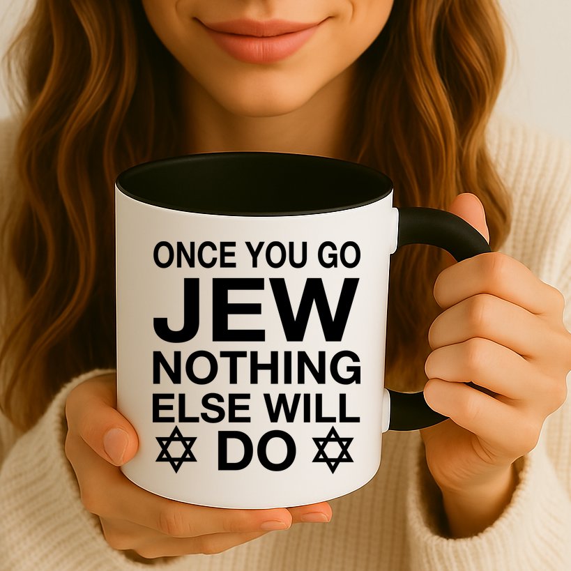 Once You Go Jew Hanukkah Mug