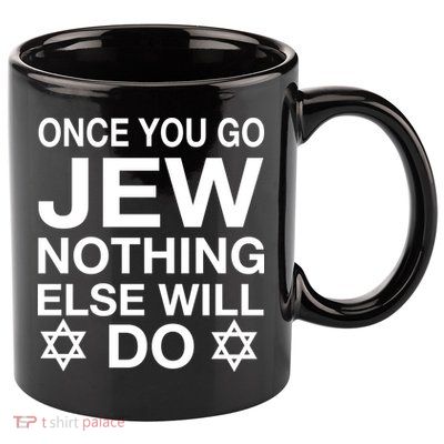 Once You Go Jew Hanukkah 11oz C Handle Ceramic Mug