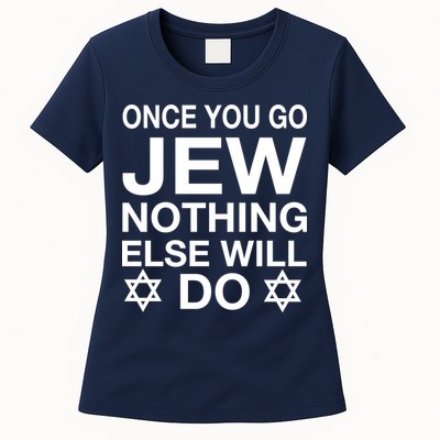 Once You Go Jew Hanukkah Womens T-Shirt
