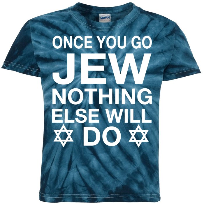 Once You Go Jew Hanukkah Kids Tie-Dye T-Shirt