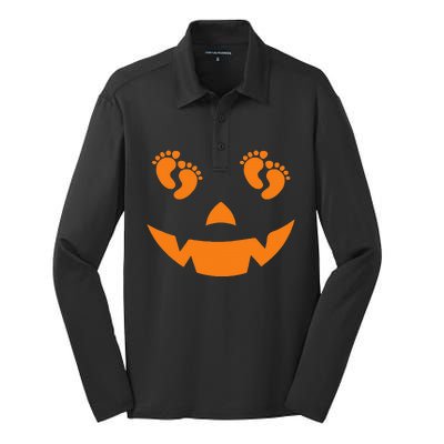 OB Nurse Delivery Labor Halloween Silk Touch Performance Long Sleeve Polo