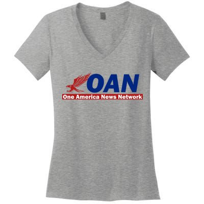 One America News Network OAN Classic Women's V-Neck T-Shirt