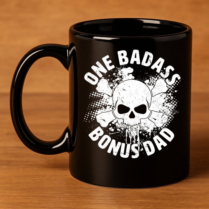 One Badass Bonus Dad 11oz C Handle Ceramic Mug