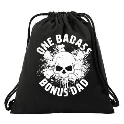 One Badass Bonus Dad Drawstring Bag