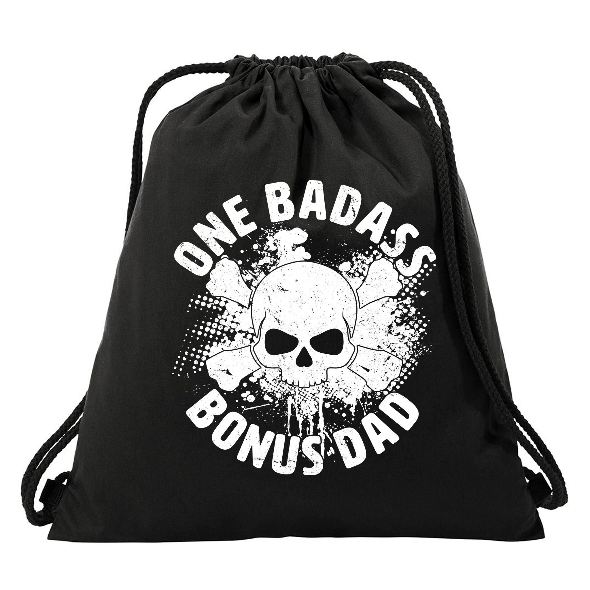 One Badass Bonus Dad Drawstring Bag