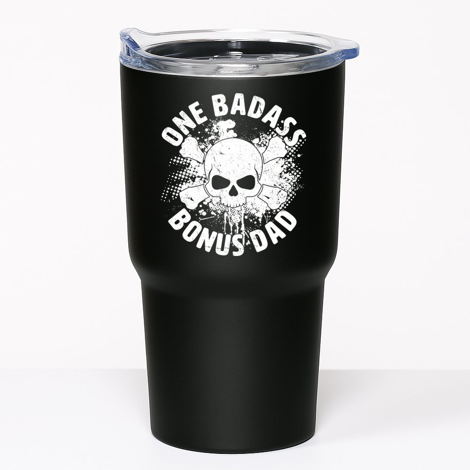 One Badass Bonus Dad Tumbler