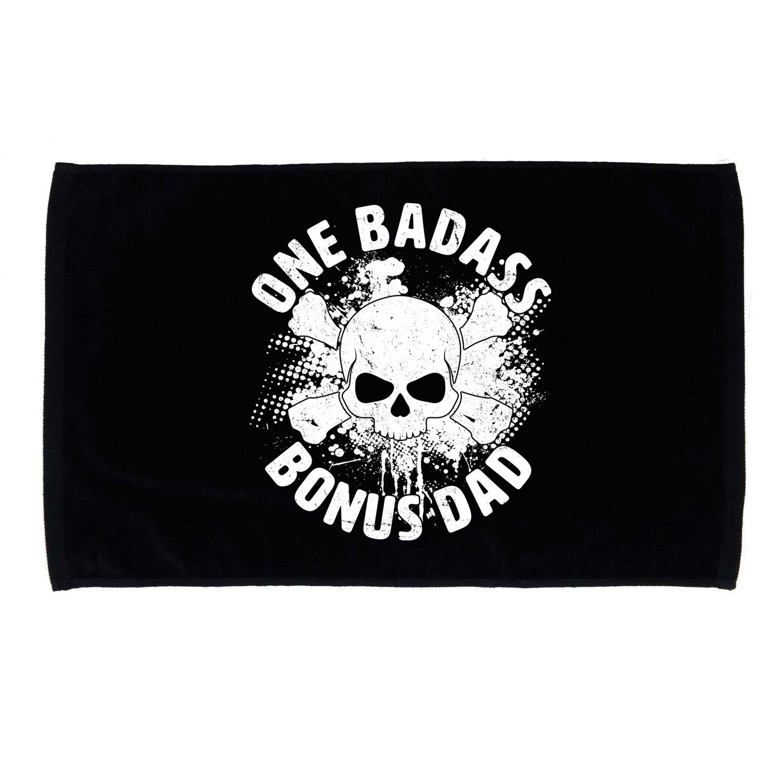 One Badass Bonus Dad Microfiber Hand Towel