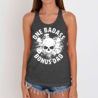 One Badass Bonus Dad Women's Knotted Racerback Tank