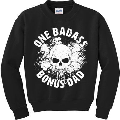 One Badass Bonus Dad Kids Sweatshirt