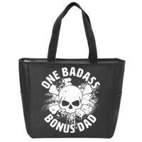 One Badass Bonus Dad Zip Tote Bag