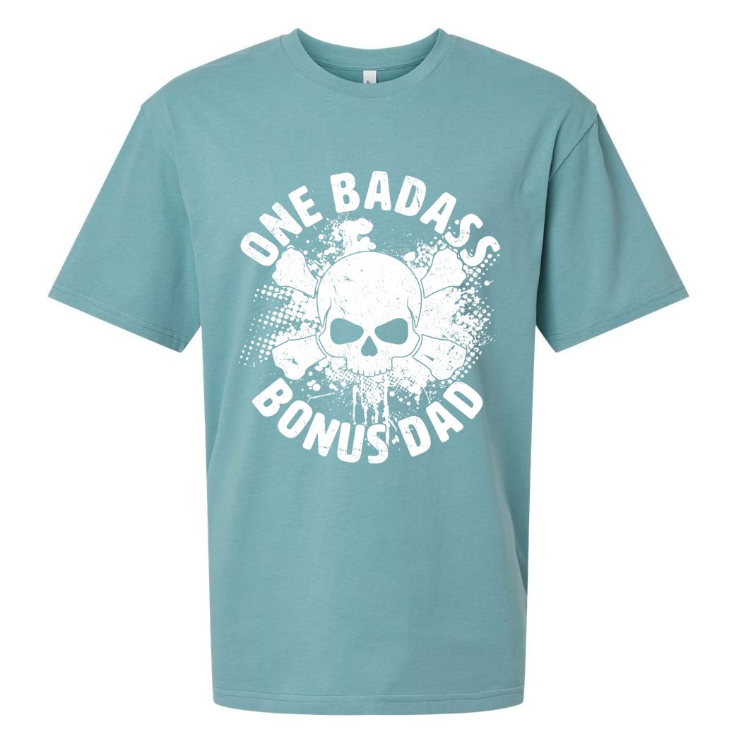 One Badass Bonus Dad Sueded Cloud Jersey T-Shirt