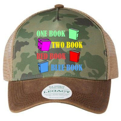 One Book Two Book Red Book Blue Book Legacy Tie Dye Trucker Hat