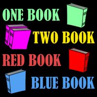 One Book Two Book Red Book Blue Book 16 in Basic Backpack