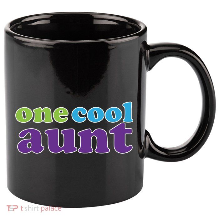 One Cool Aunt 11oz C Handle Ceramic Mug