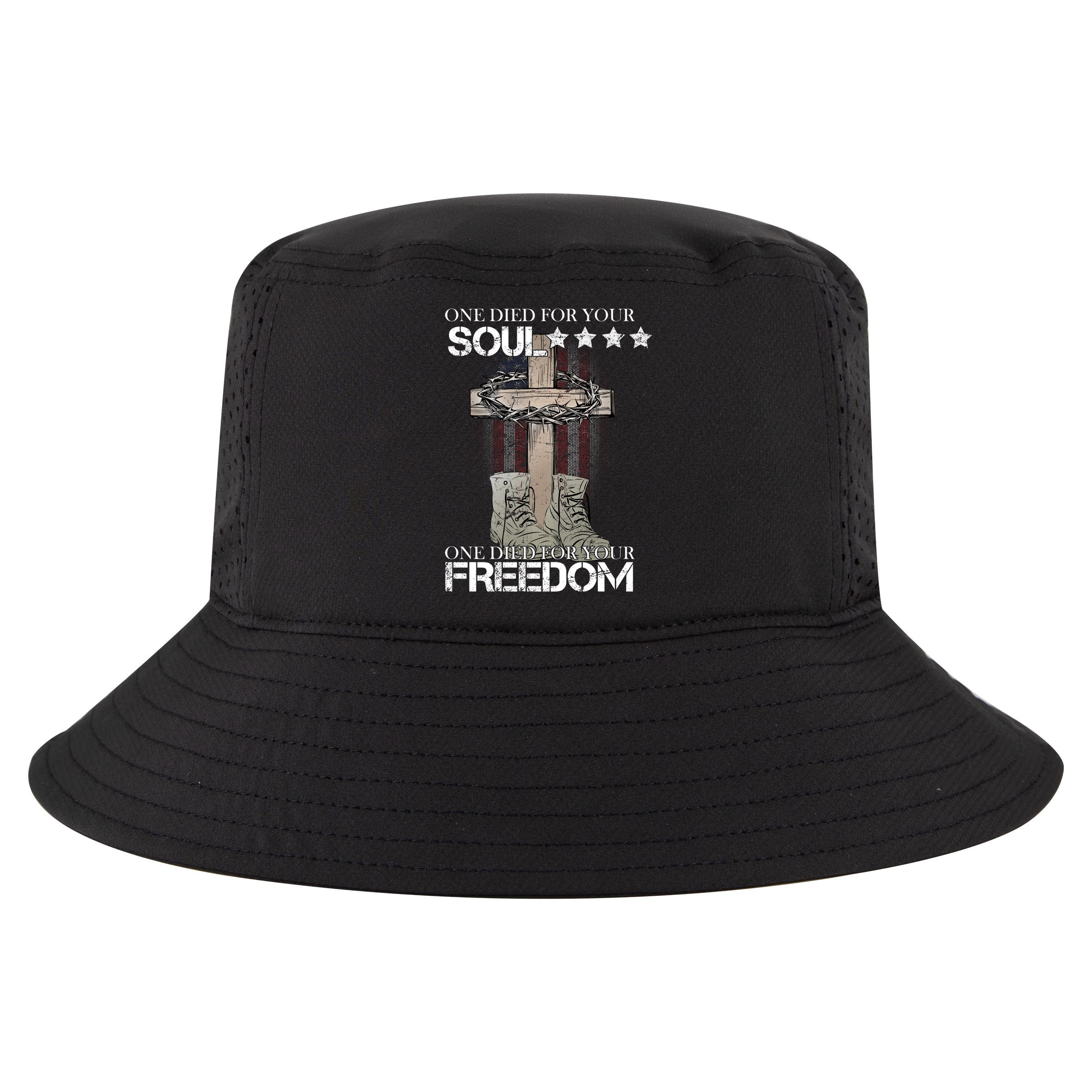 One Died For Your Soul And Freedom Cool Comfort Performance Bucket Hat