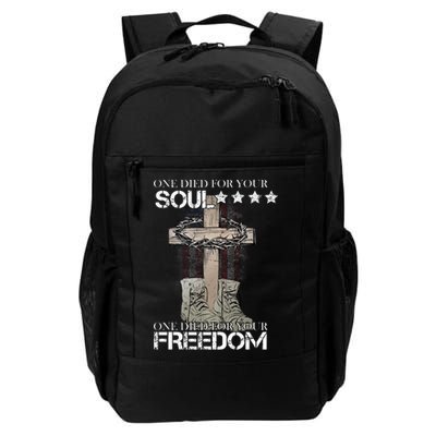 One Died For Your Soul And Freedom Daily Commute Backpack