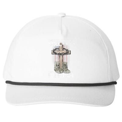 One Died For Your Soul And Freedom Snapback Five-Panel Rope Hat