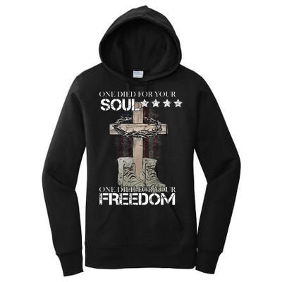 One Died For Your Soul And Freedom Women's Pullover Hoodie