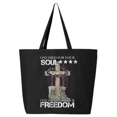 One Died For Your Soul And Freedom 25L Jumbo Tote