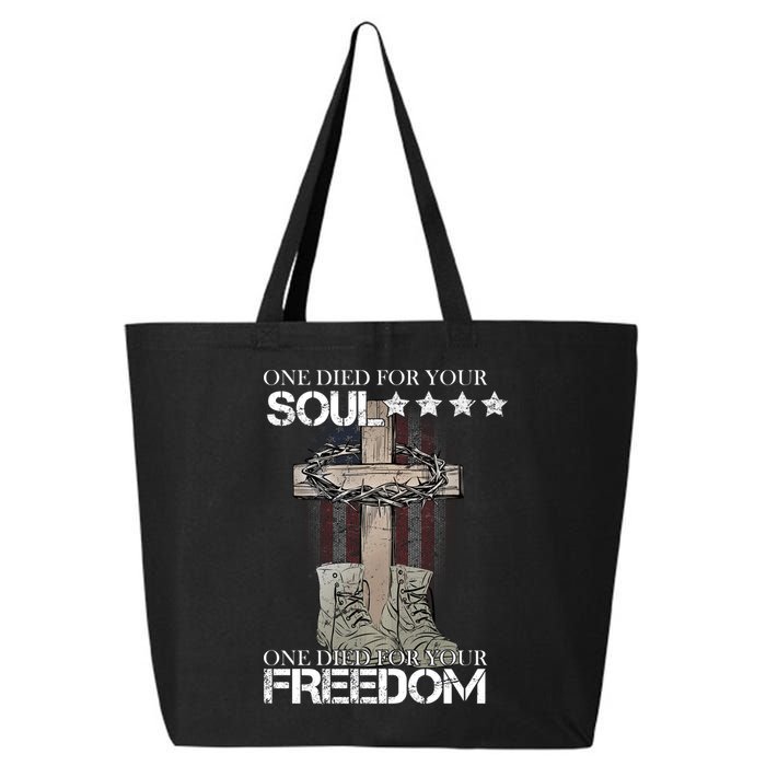 One Died For Your Soul And Freedom 25L Jumbo Tote