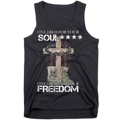 One Died For Your Soul And Freedom Tank Top